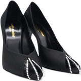 Satin Crystal Martinique 110 Pump Black Size37