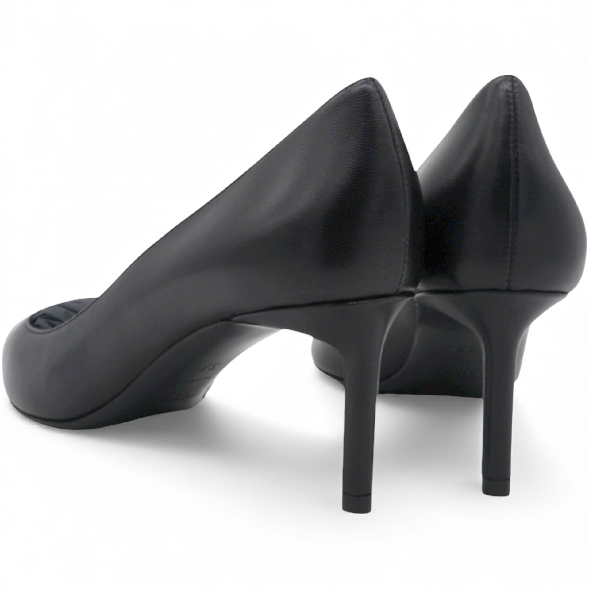 Saint Laurent Black Leather Heels Size37