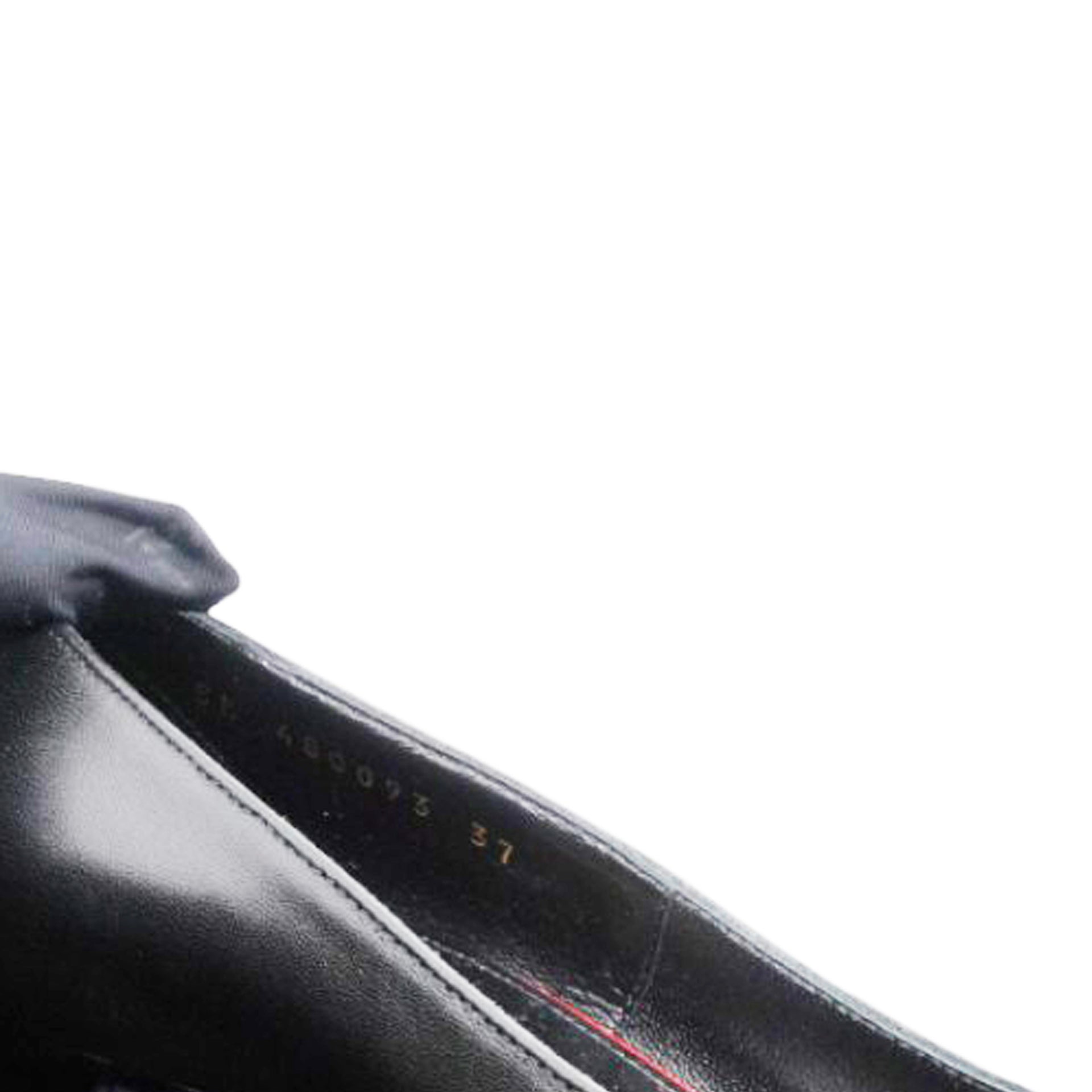 Saint Laurent Black Leather Heels Size37