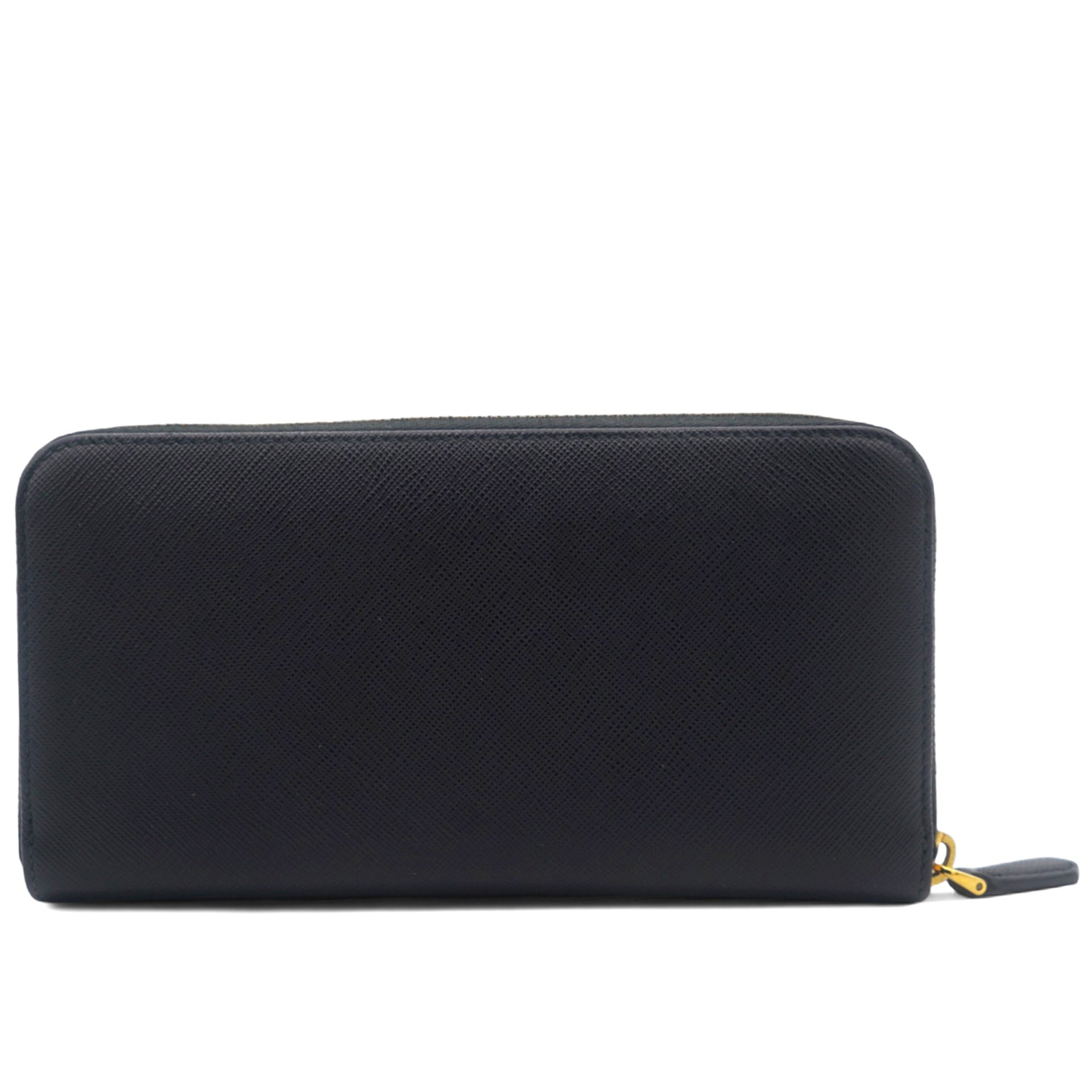 Saffiano Black Leather Wallet
