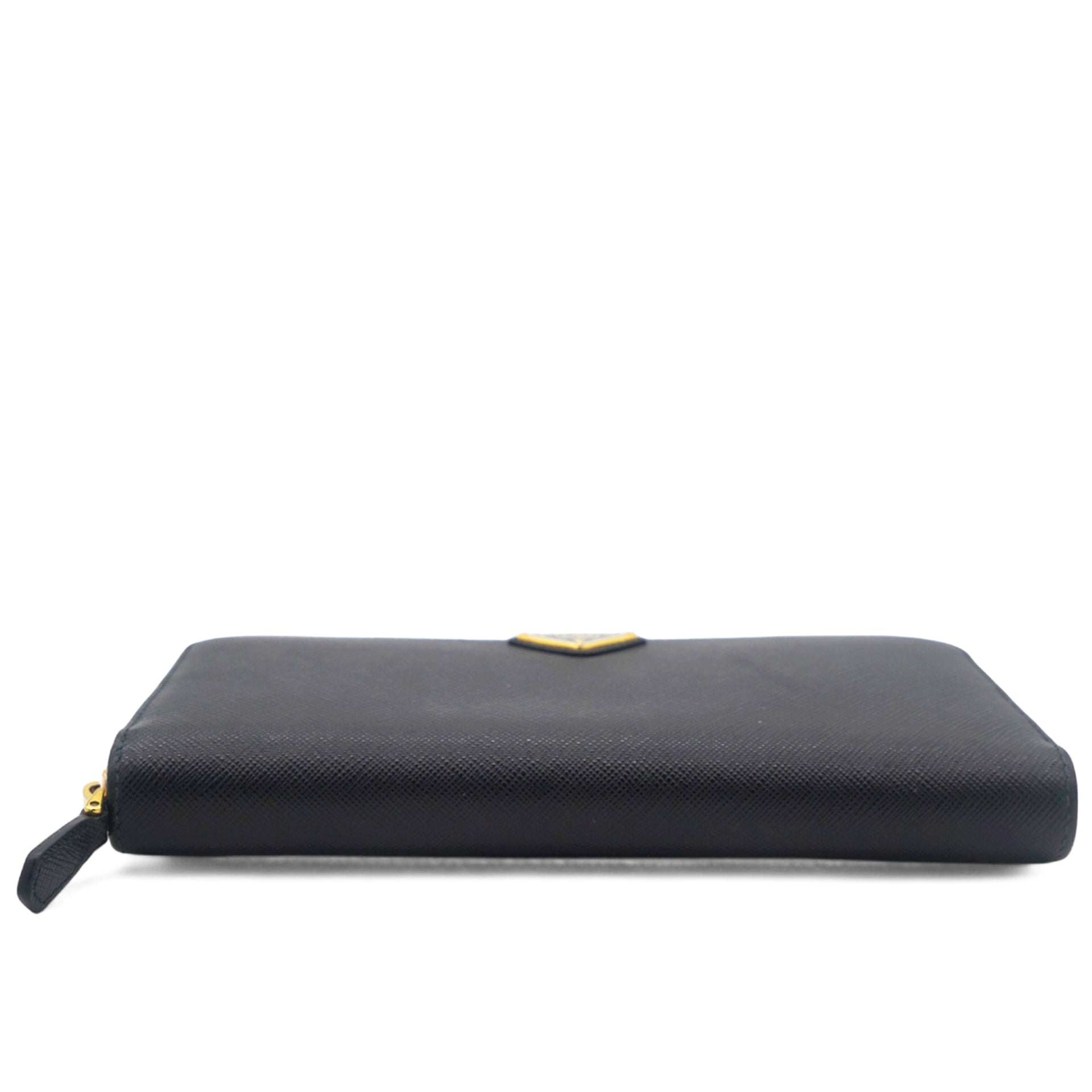 Saffiano Black Leather Wallet