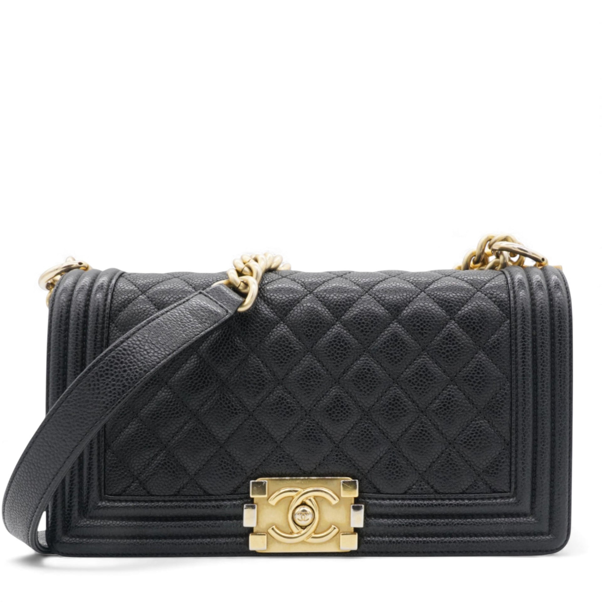 Caviar Quilted Medium Boy Flap