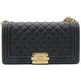 Caviar Quilted Medium Boy Flap