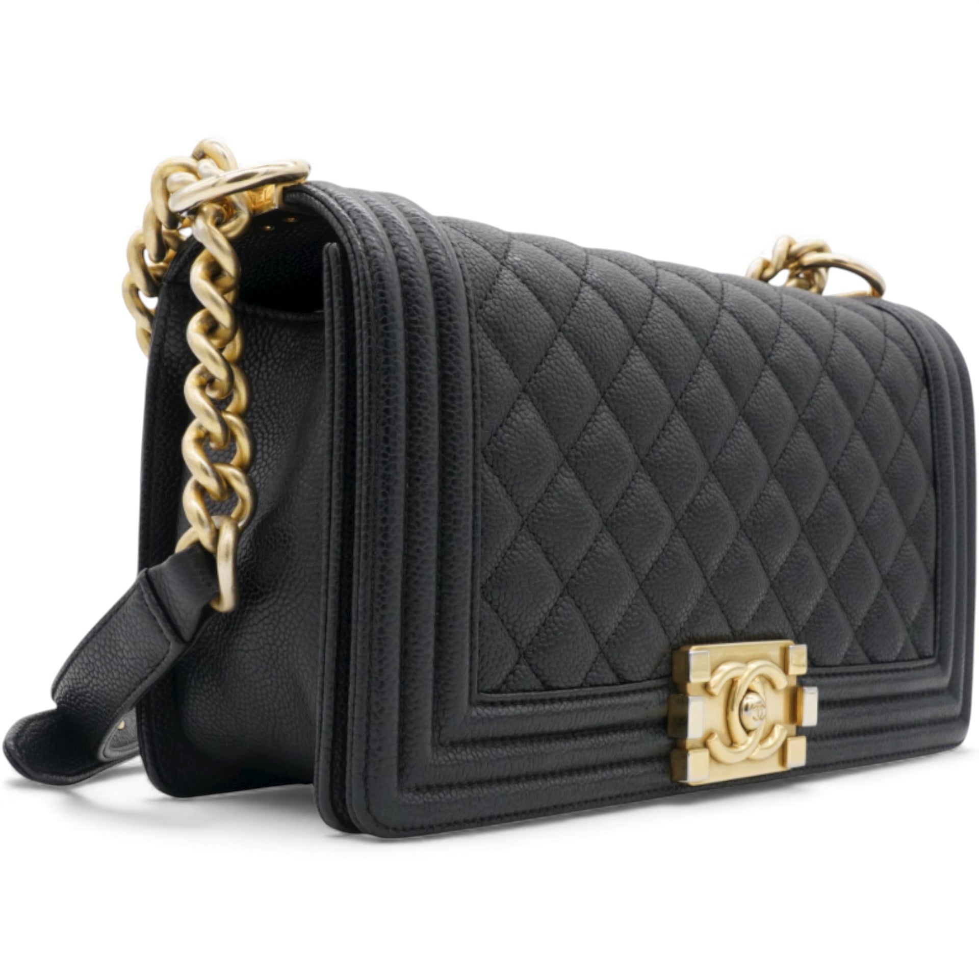 Caviar Quilted Medium Boy Flap