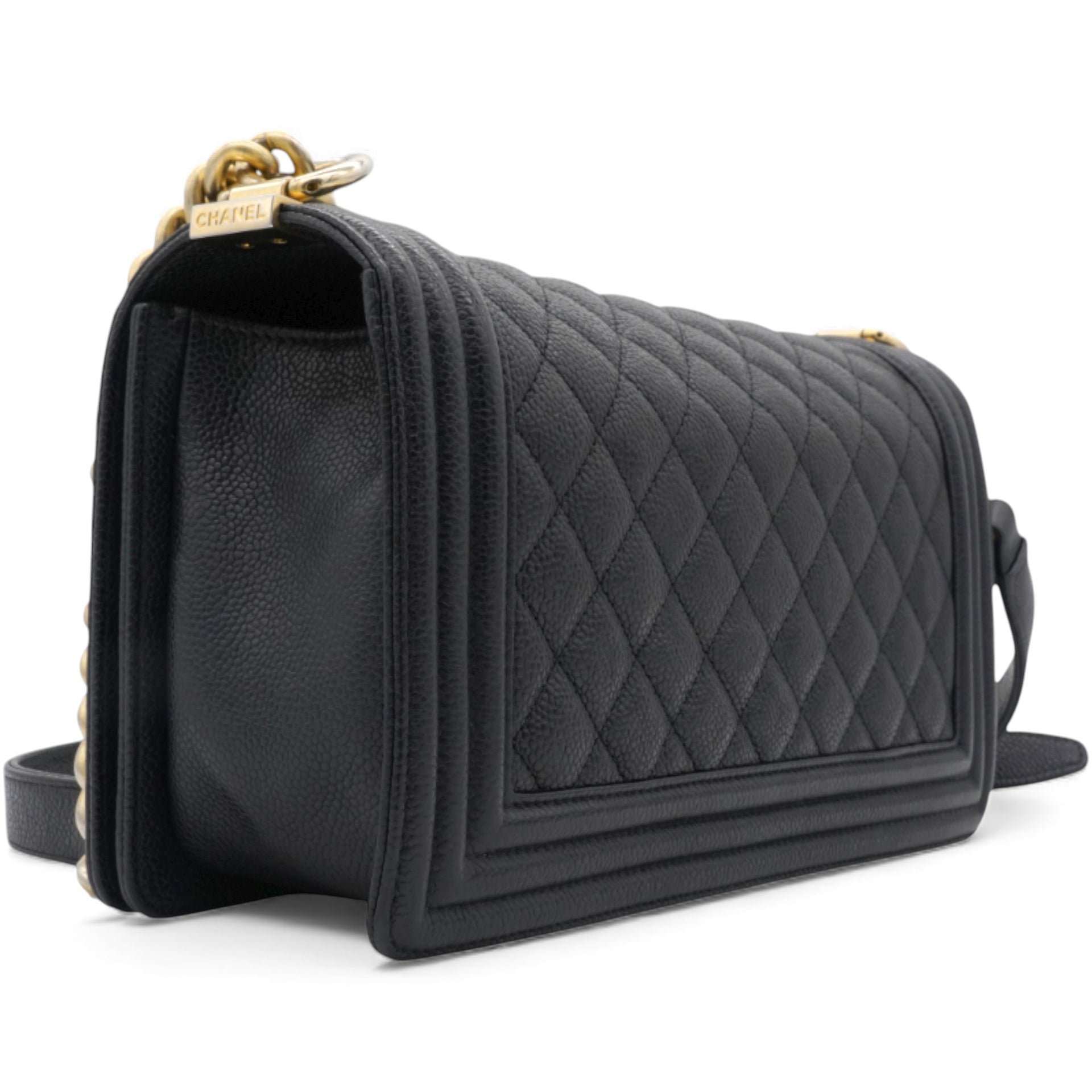 Caviar Quilted Medium Boy Flap