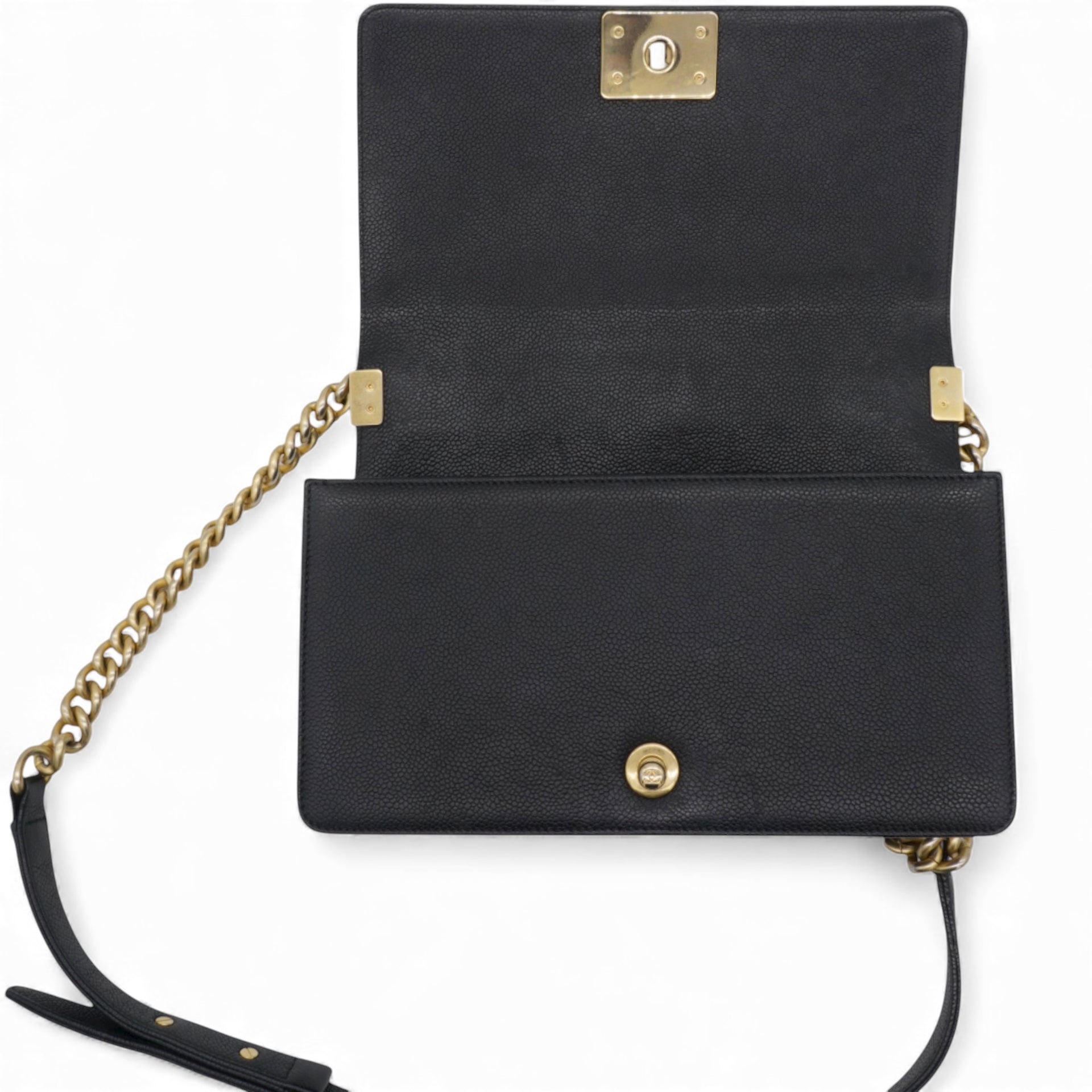 Caviar Quilted Medium Boy Flap