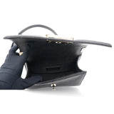 Small Caviar Chevron Leboy Black
