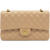 Classic Flap Medium Beige Lambskin