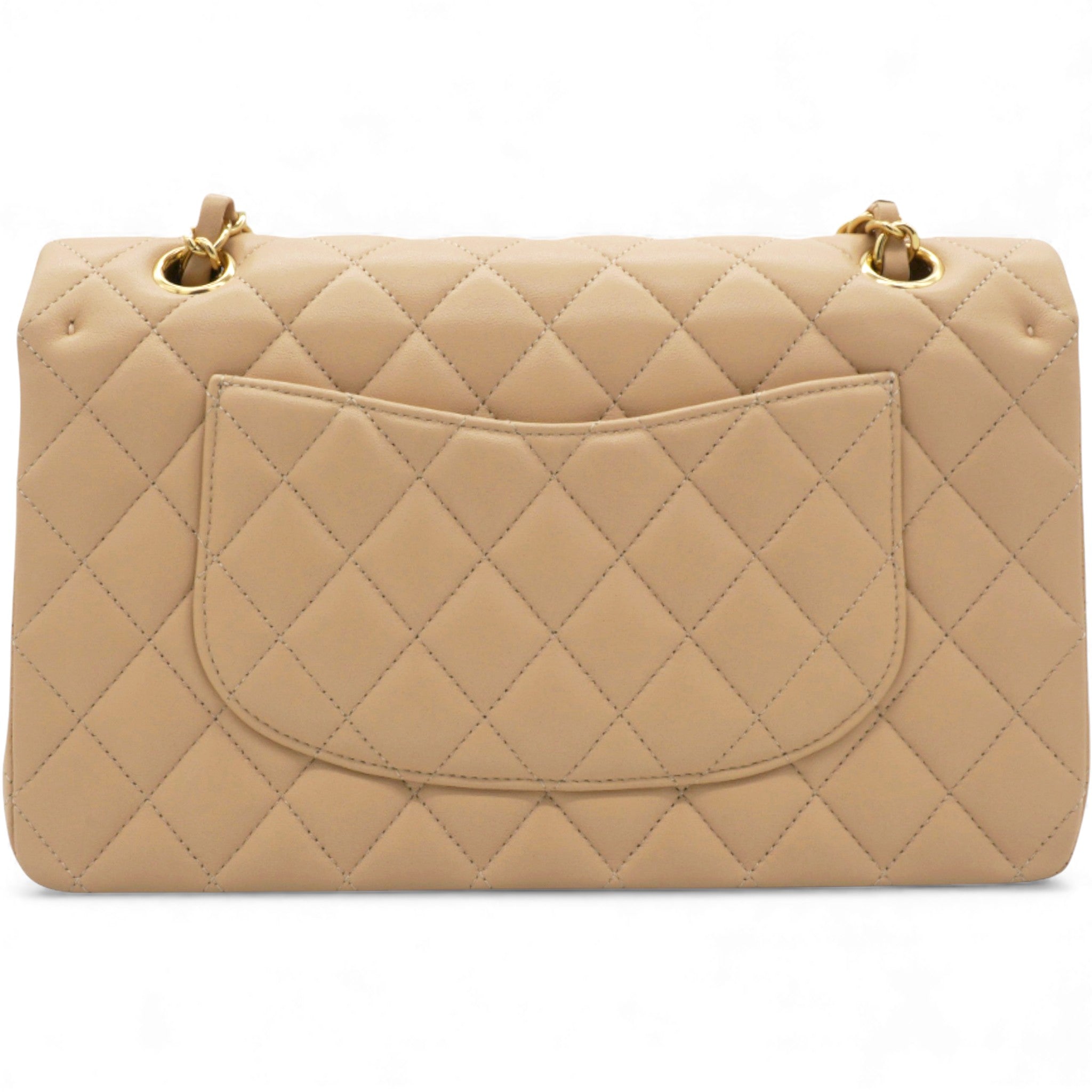 Classic Flap Medium Beige Lambskin