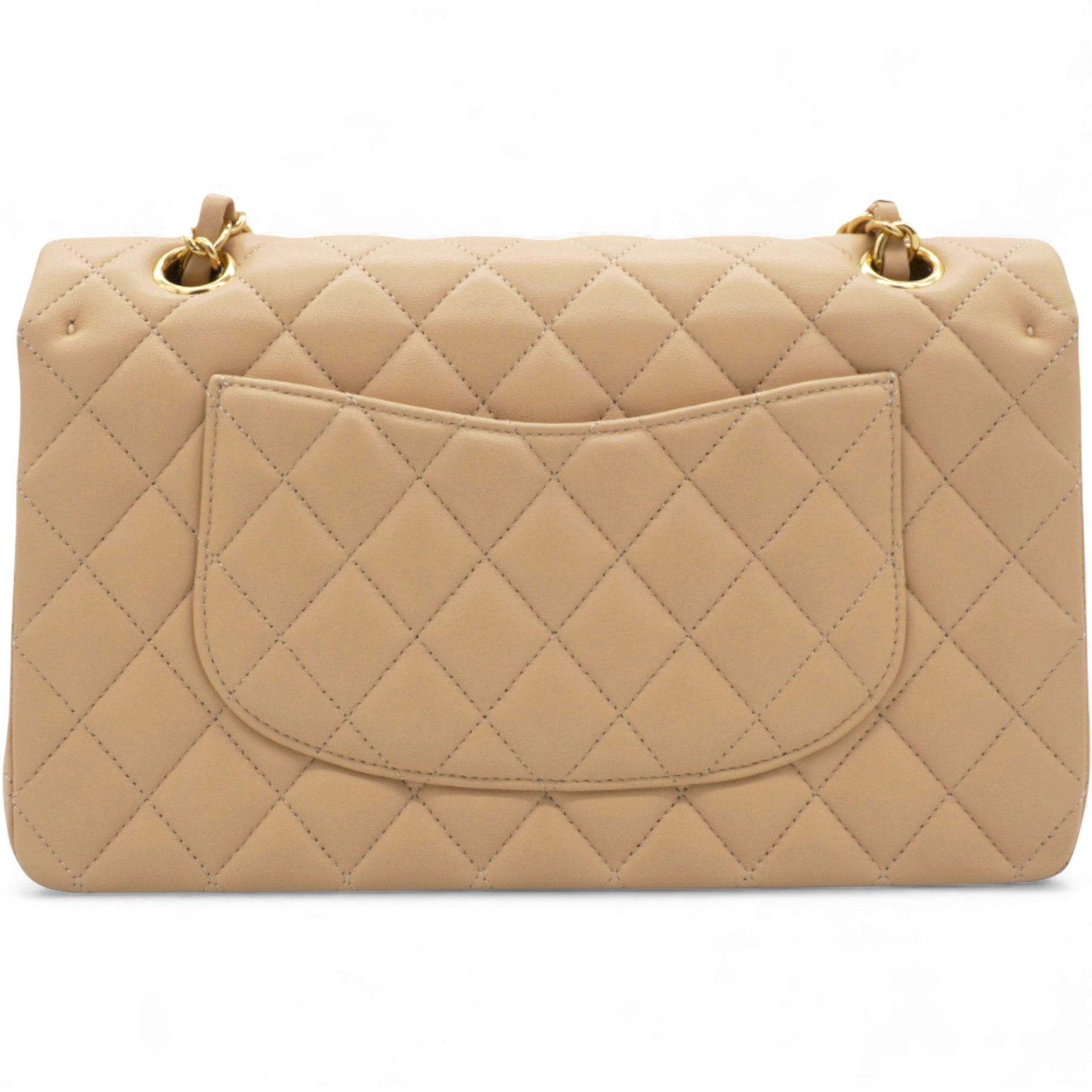 Classic Flap Medium Beige Lambskin