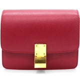 Box Calfskin Mini Classic Box Flap Bag Red