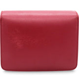 Box Calfskin Mini Classic Box Flap Bag Red