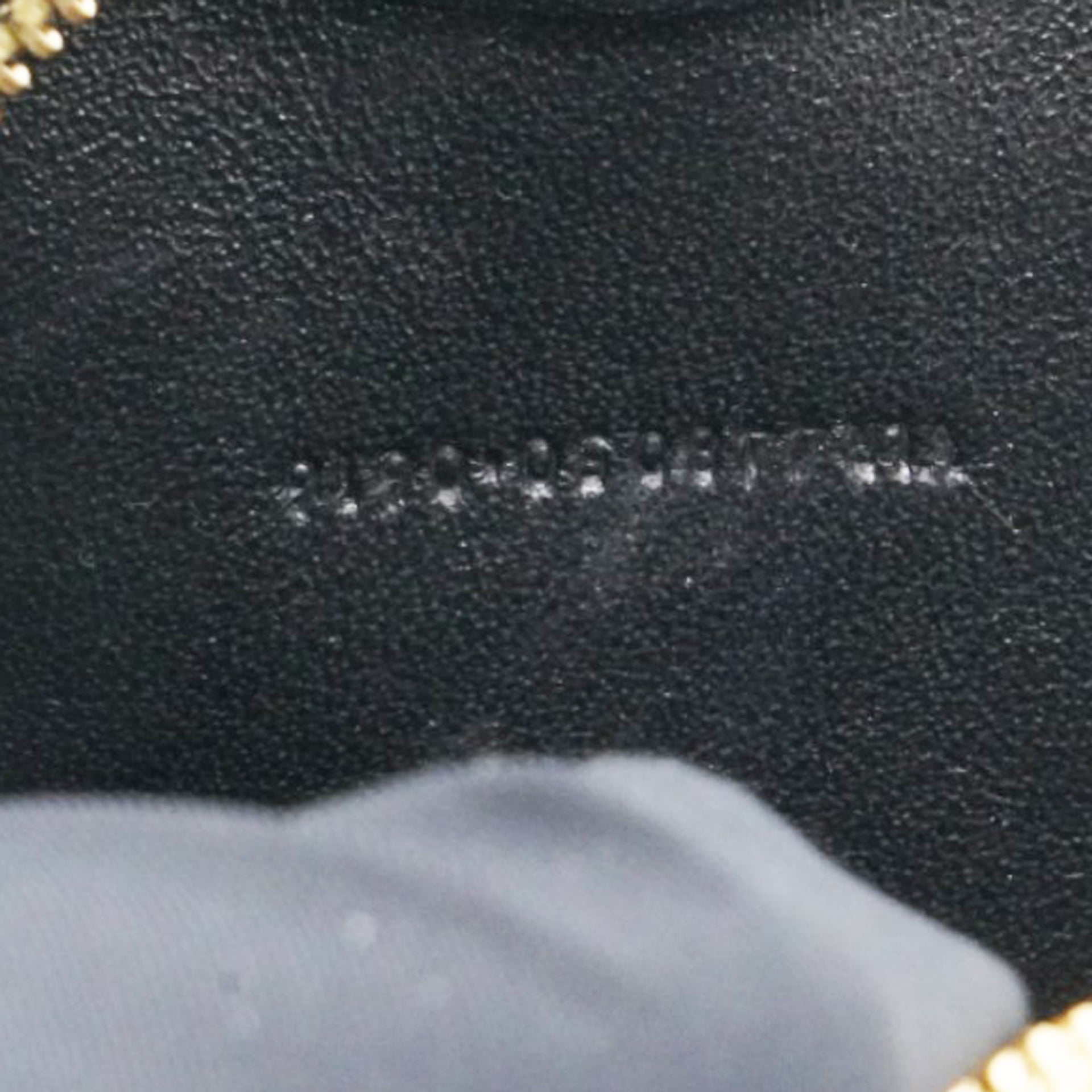 Gold Chevron Monogram Mini Love Heart Chain Bag