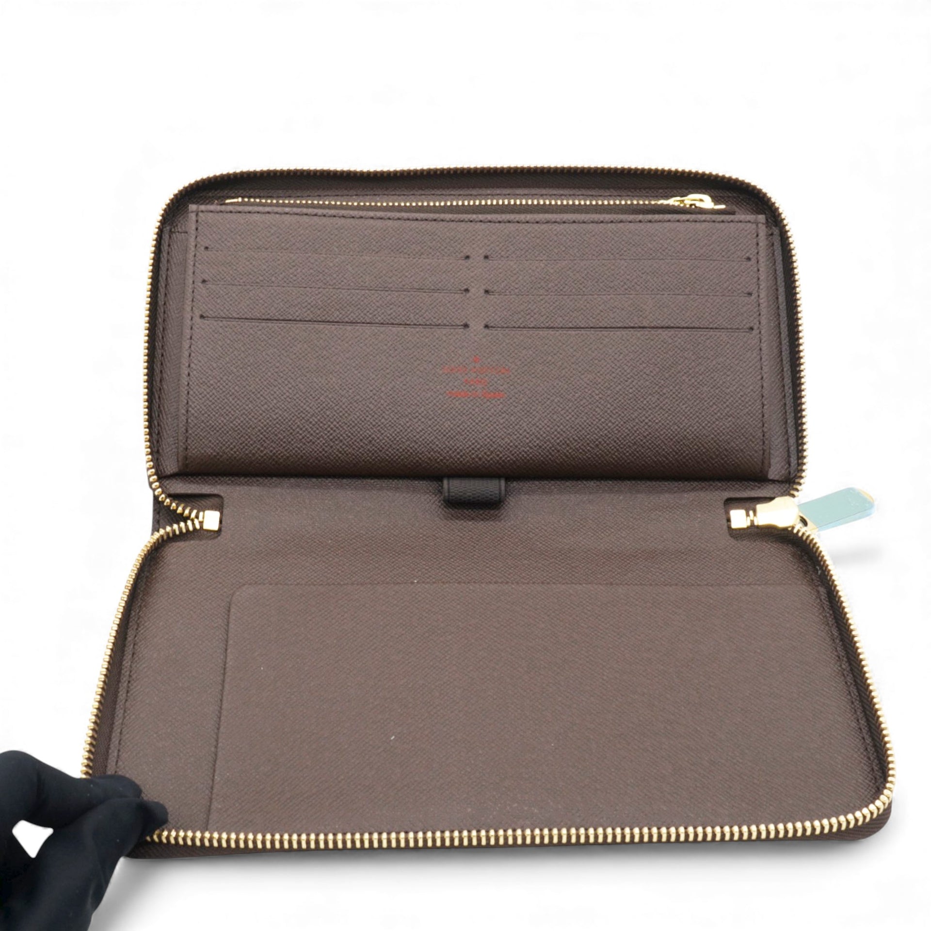 Damier Ebene Canvas Zippy Wallet