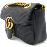 GG Marmont Matelassé Small Bag Black