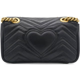 GG Marmont Matelassé Small Bag Black