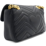 GG Marmont Matelassé Small Bag Black