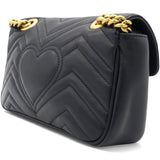 GG Marmont Matelassé Small Bag Black