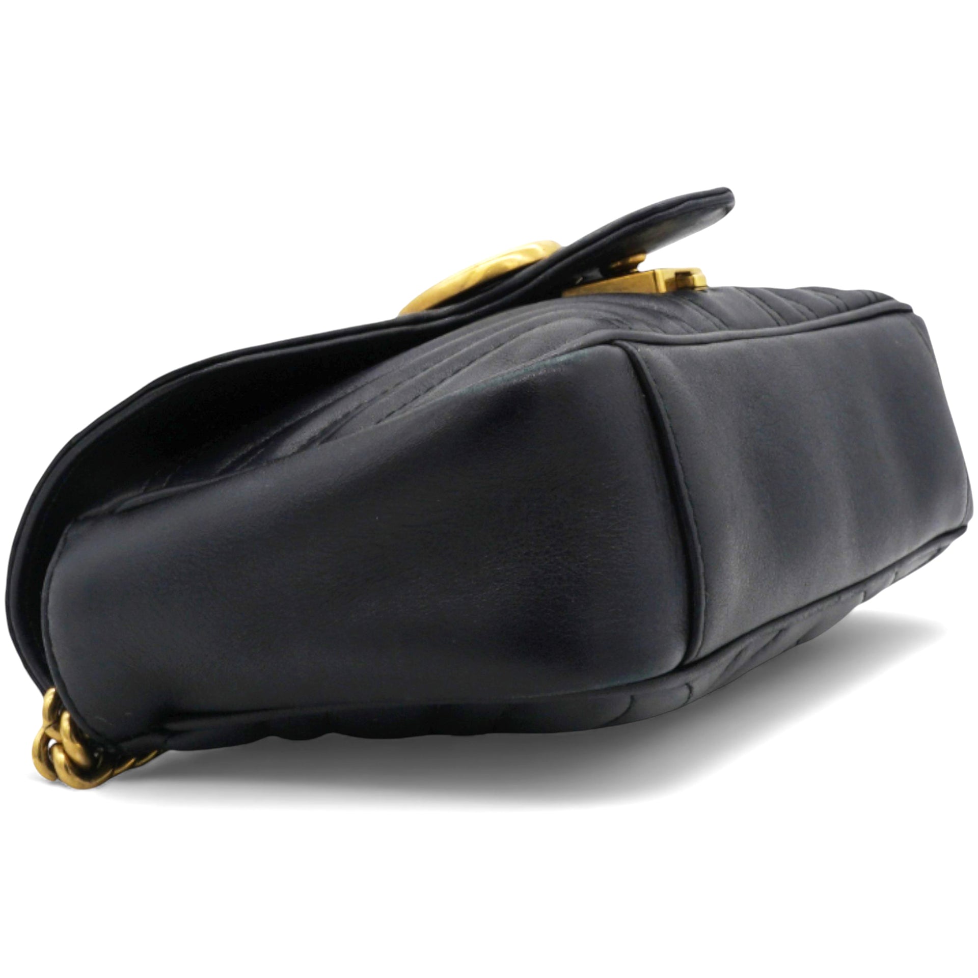 GG Marmont Matelassé Small Bag Black