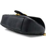 GG Marmont Matelassé Small Bag Black