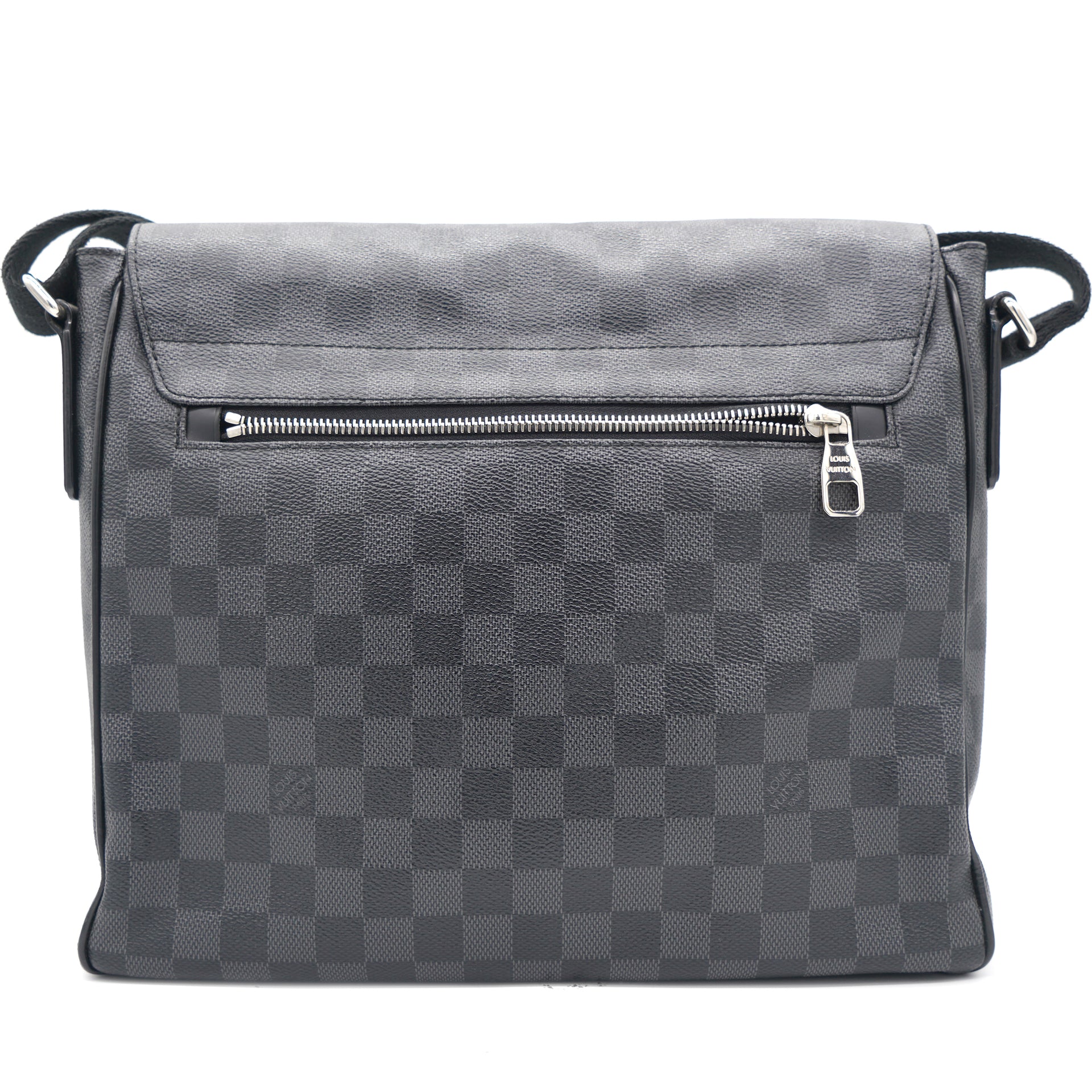 Louis Vuitton, Bags, Louis Vuitton District Mm Damier Graphite Messenger  Bag Black