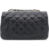 Black Quilted Caviar Leather Classic Mini Flap Bag