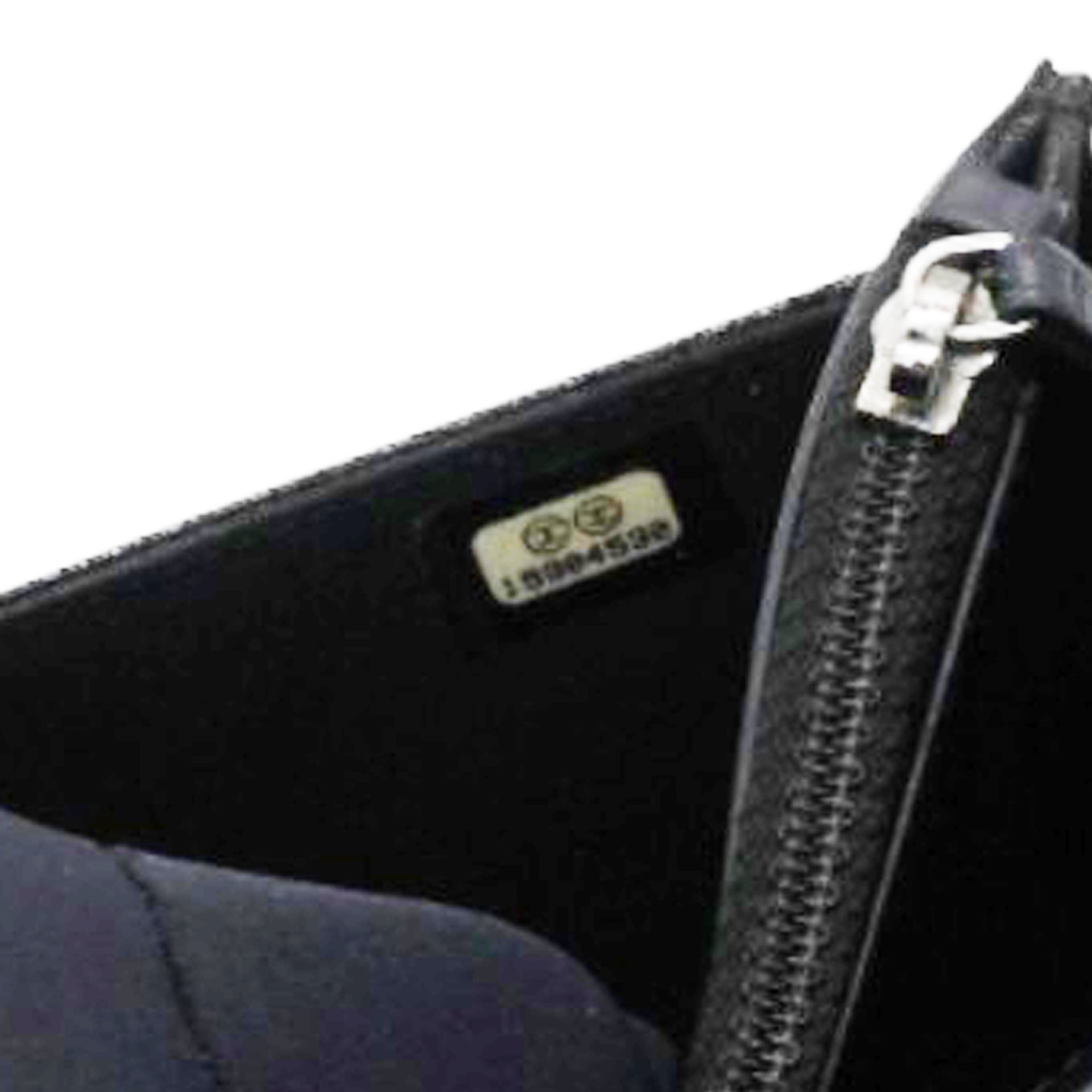 Black Quilted Patent Leather Classic WOC Clutch Bag