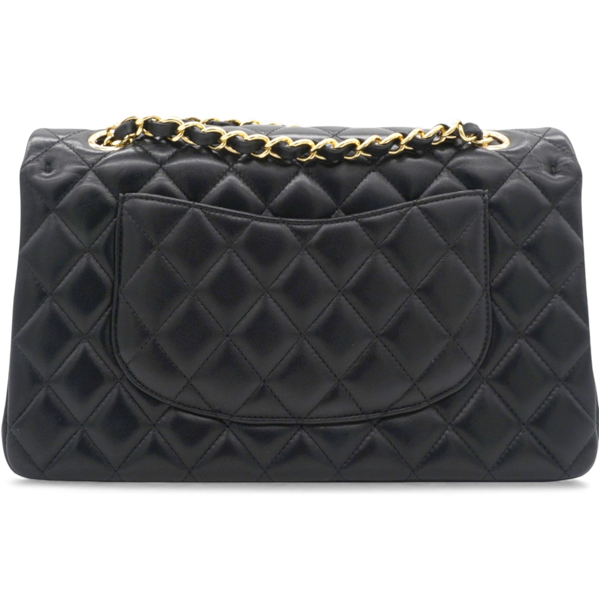 Lambskin Quilted Medium Classic Flap Black