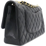Lambskin Quilted Medium Classic Flap Black