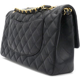 Lambskin Quilted Medium Classic Flap Black