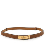 Epsom Kelly Belt Gold Adjustable