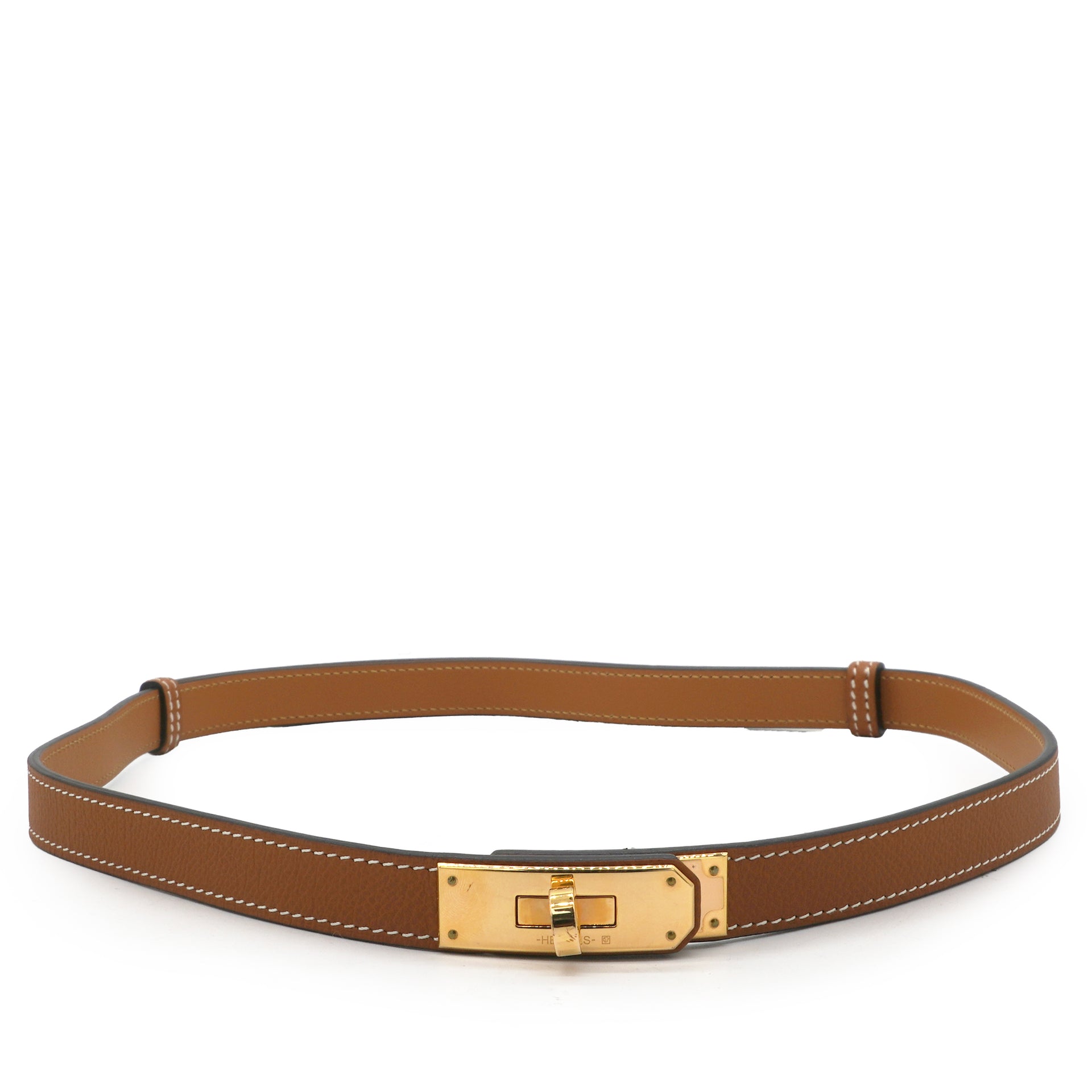 Epsom Kelly Belt Gold Adjustable
