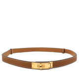 Epsom Kelly Belt Gold Adjustable