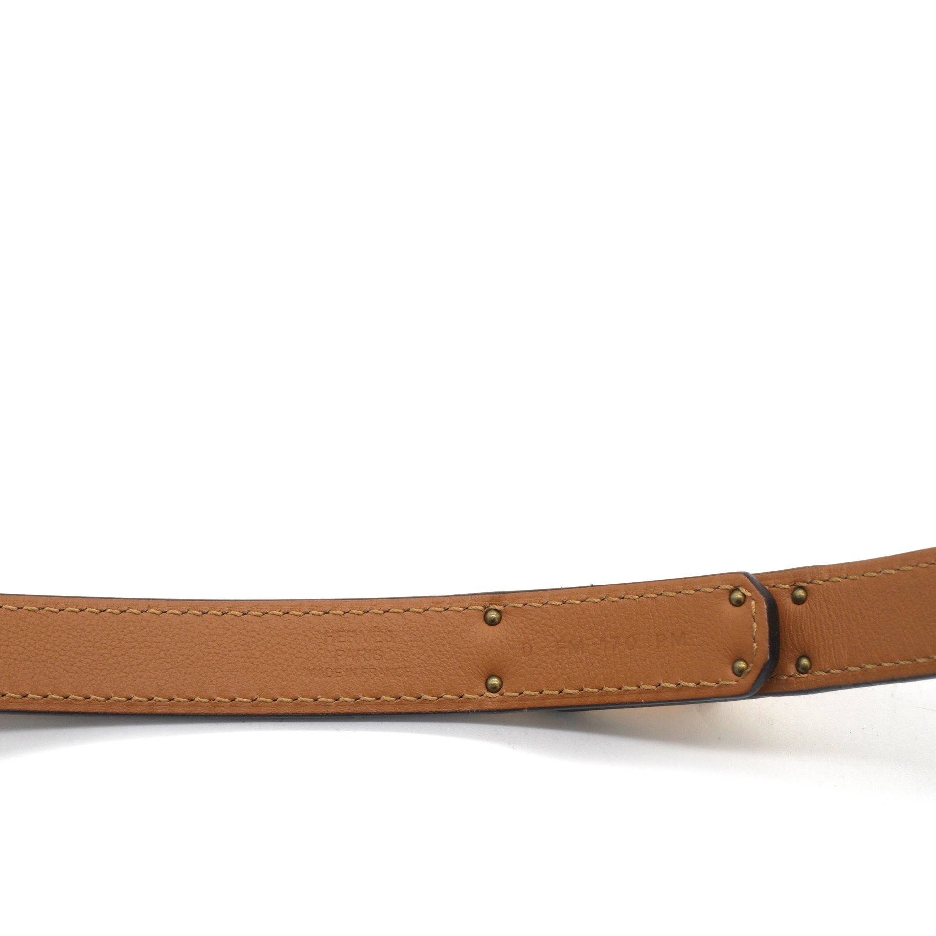Epsom Kelly Belt Gold Adjustable