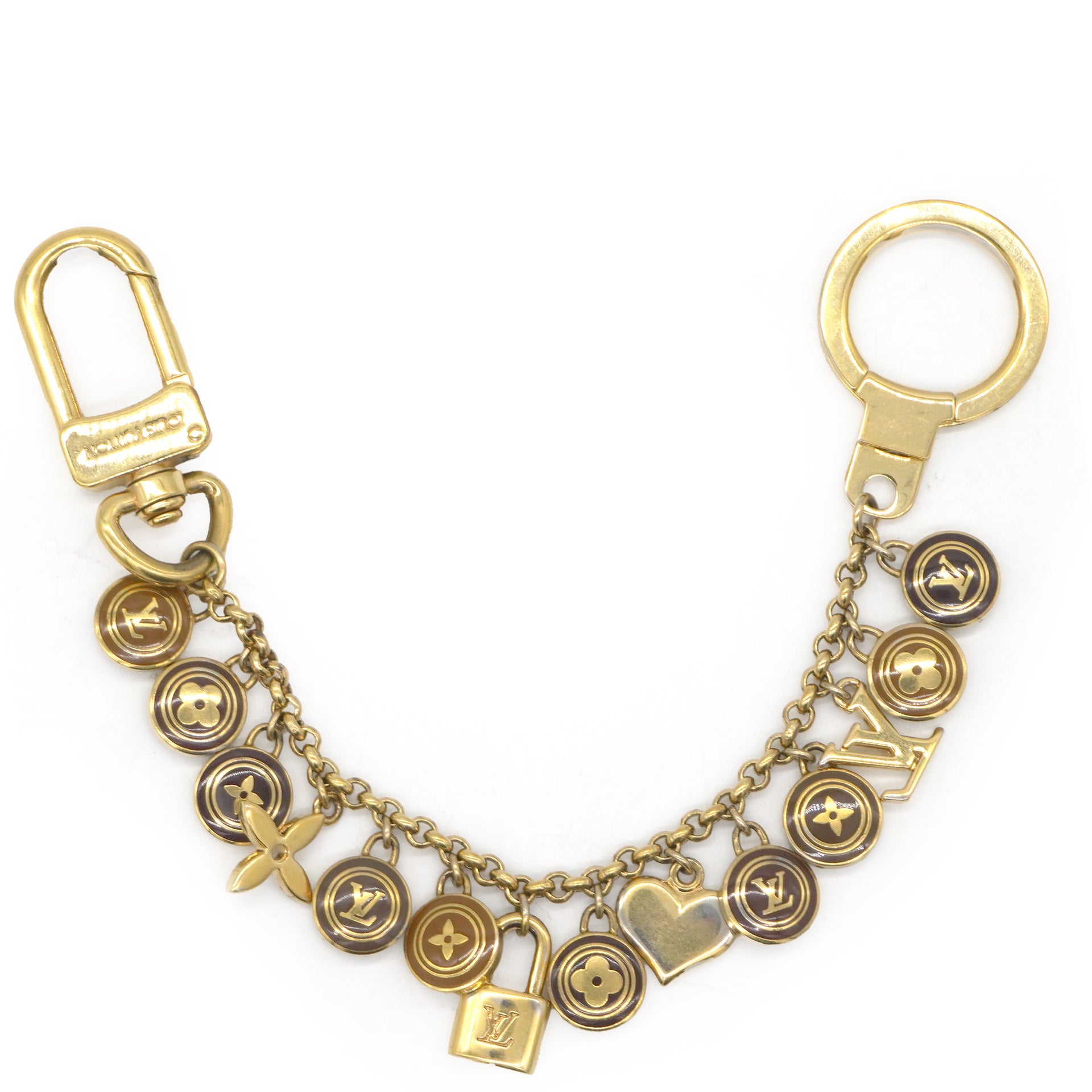 Bag Charm Keychain Golden