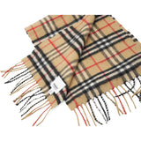 Checked Cashmere Scarf Brown Kids