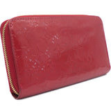 Red Monogram Vernis Leather Zippy Wallet