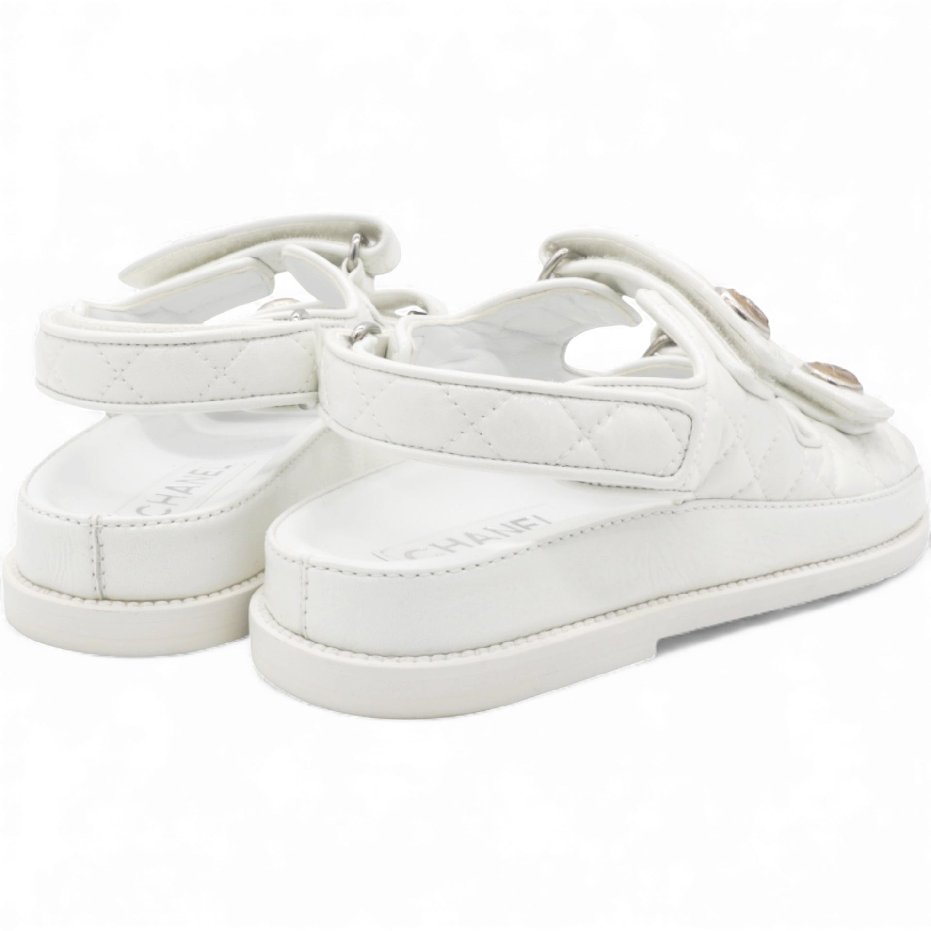 White Dad Sandal Size37