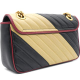GG Marmont Flap Bag Diagonal Quilted Leather