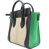 Nano Luggage Green Beige Bag