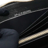 Authentic Leather Long Wallet Serpenti Forever Silver Rare