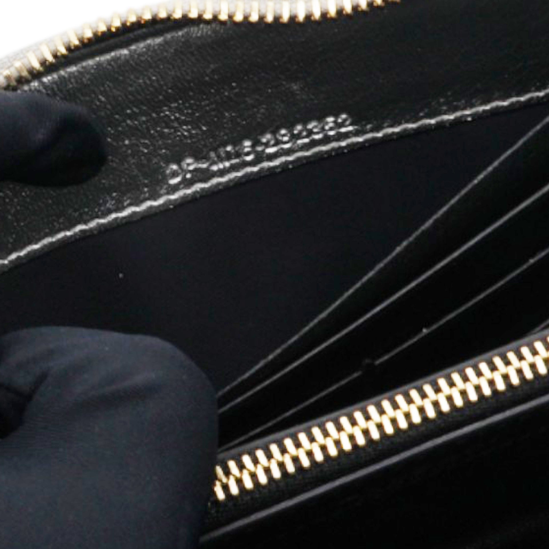 Authentic Leather Long Wallet Serpenti Forever Silver Rare