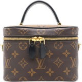 Reverse Monogram Vanity Chain Pouch Brown