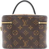 Reverse Monogram Vanity Chain Pouch Brown