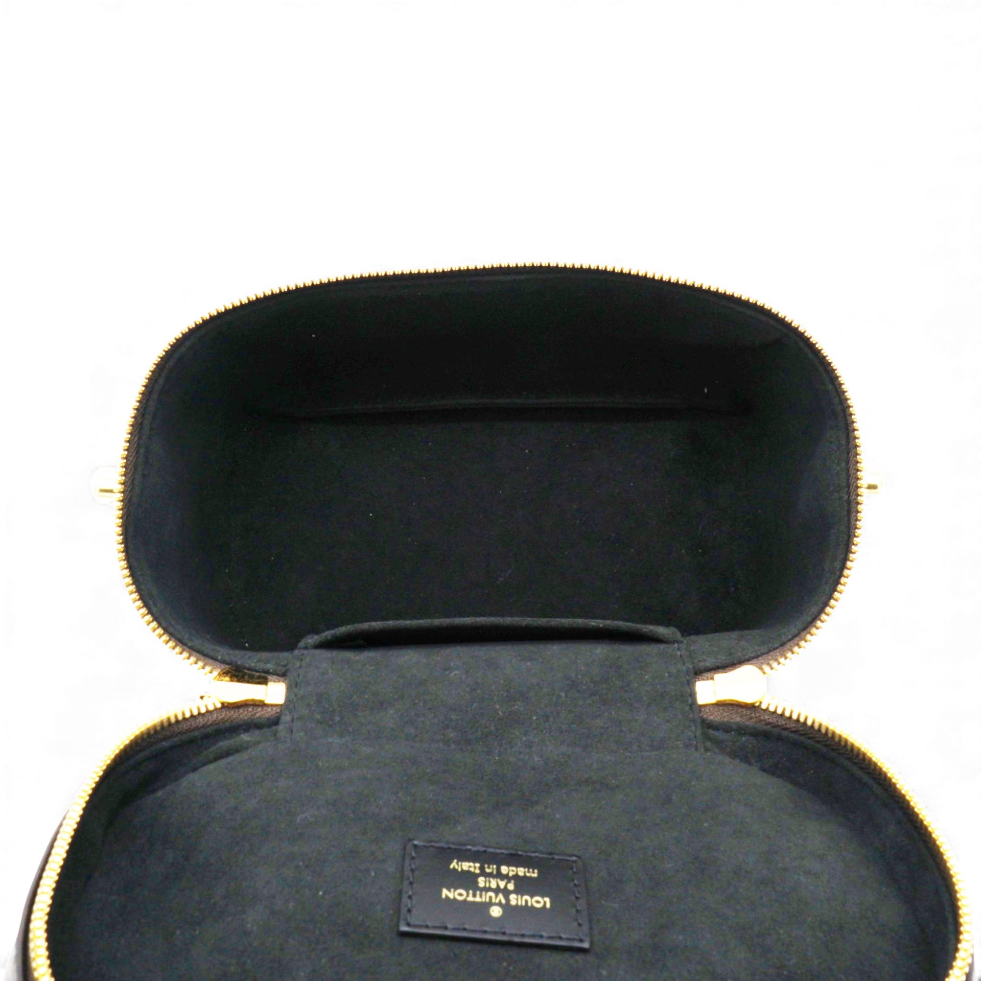 Reverse Monogram Vanity Chain Pouch Brown