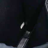 Navy/Black Quilted Caviar Leather Medium CC Filigree Vanity Case Bag