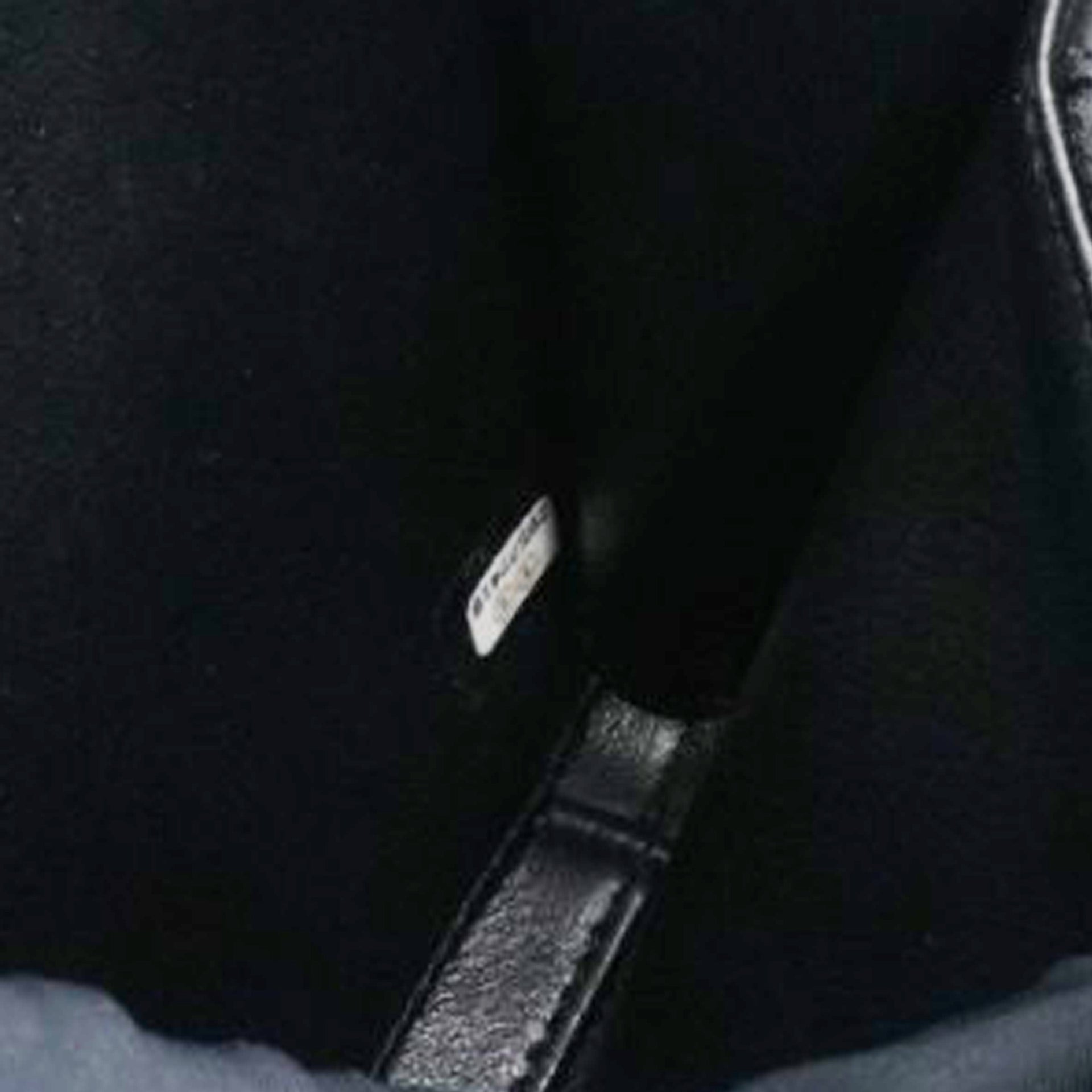 Navy/Black Quilted Caviar Leather Medium CC Filigree Vanity Case Bag