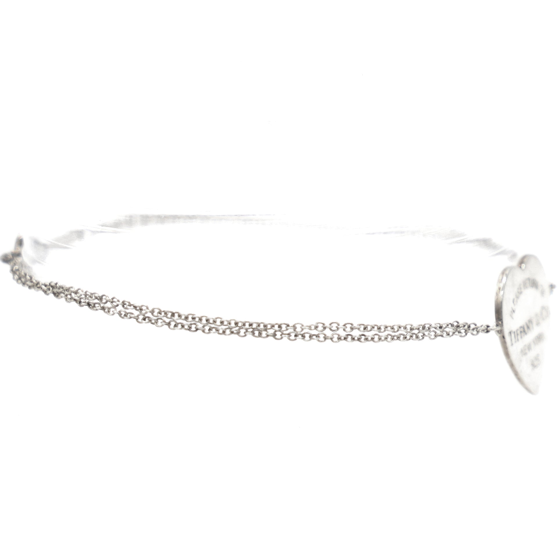 Return to Tiffany Jumbo Heart Tag Bracelet Extra Large Charm 8.75