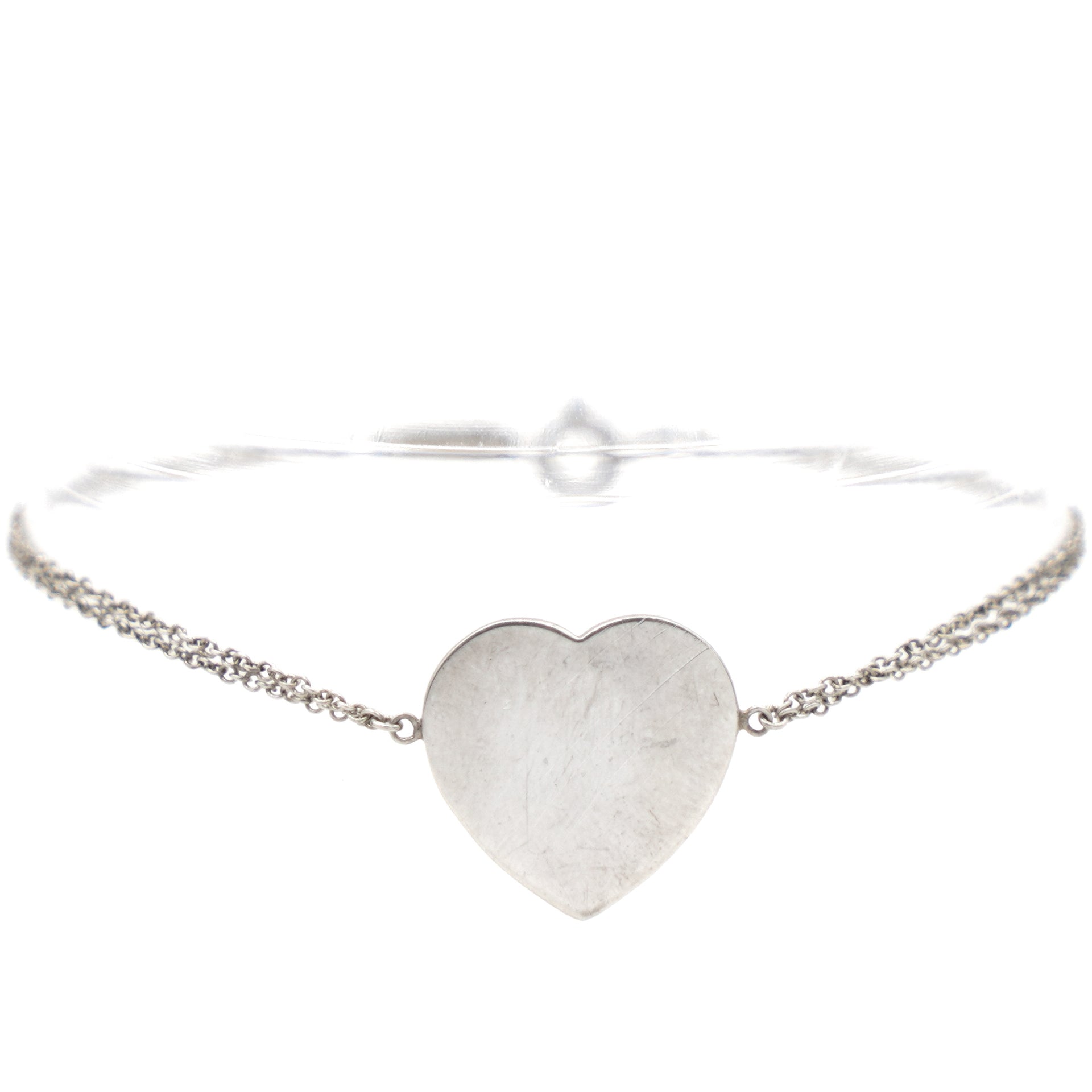 Return to Tiffany Small Heart Tag Double Chain Bracelet