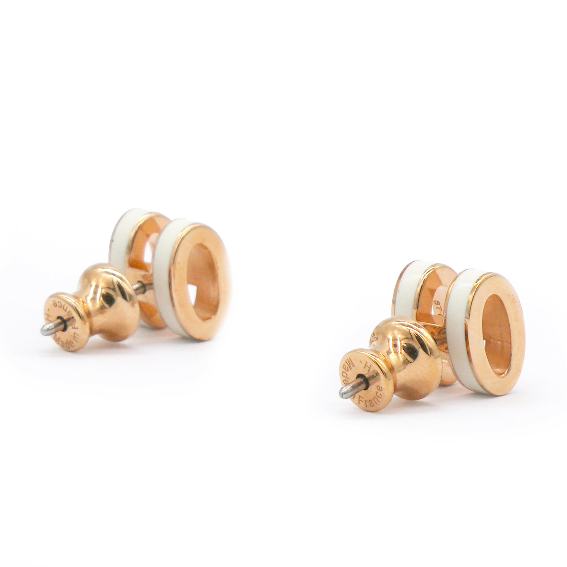 Lacquered Pop H Mini Earrings Vert Fizz